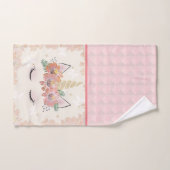 Unicorn, Unicorn Face, gepersonaliseerd, meisjes, Bad Handdoek (Handdoek)