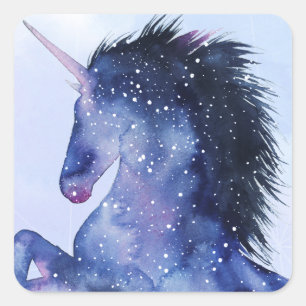 Unicorn Universe - Cosmic Vierkante Sticker