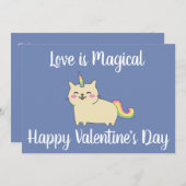 Unicorn Valentijnsdag kaart Unikitty (Voorkant / Achterkant)