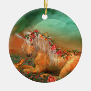 Unicorn van de Rozen Holiday Ornament