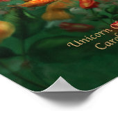 Unicorn van de Rozen Kunst Poster/Druk Poster (Hoek)