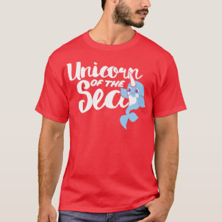 Unicorn van de Zee narwhal humor T-shirt