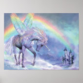 Unicorn van het regenboogkunstwerk Poster/afdruk Poster (Voorkant)