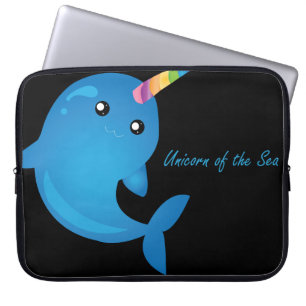 Unicorn van het Zee - laptophoes Laptop Sleeve