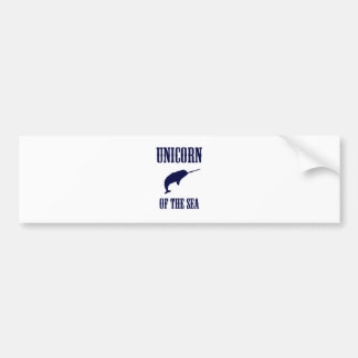 Unicorn van het Zee (Narwhal) Bumpersticker