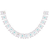 Unicorn verjaardagsbanner vlaggetjes (Alle)