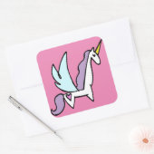 UNICORN VIERKANTE STICKER (Envelop)