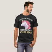 Unicorn viert het schilderen van unicorn t-shirt (Voorkant volledig)