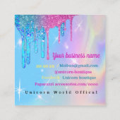 Unicorn Visitekaartje (Achterkant)