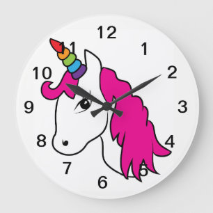 Unicorn Wall Clock Grote Klok