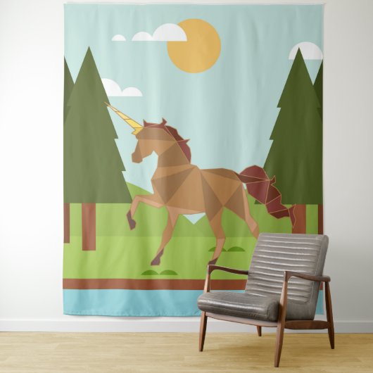 Unicorn Wandkleed (In situ)