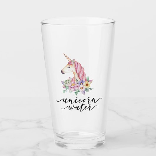 Unicorn Waterglas Cup Glas (Voorkant)