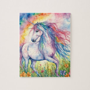 Unicorn-Waterverf Legpuzzel