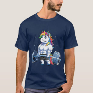 Unicorn Weightlift Deadlift Fitness Gynac T-shirt
