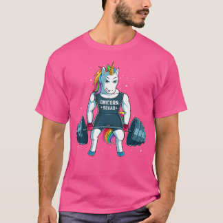 Unicorn Weightlifting Shirt Women Funny Workout Gy