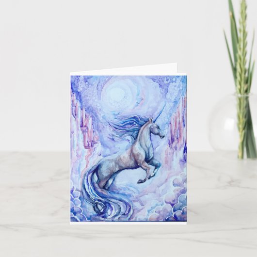 Unicorn Wenskaart Kaart (Voorkant)