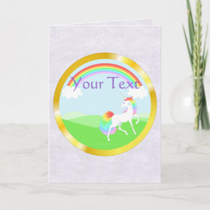 Unicorn Wenskaart Kaart
