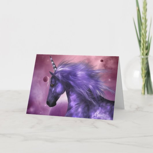Unicorn Wenskaart Kaart (Voorkant)