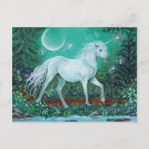 Unicorn Whispering Pines Briefkaart