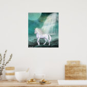 Unicorn White Beauty Poster (Keuken)