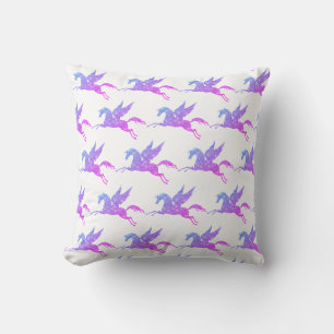 UNICORN WHITE PAARSE PINK DOUBLESIDED Cushion Kussen