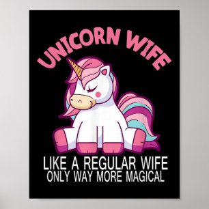 Unicorn Wife veel meer magische bruid en gr Poster