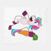 Unicorn with Carrot Fleece Deken (Voorkant (Horizontaal))
