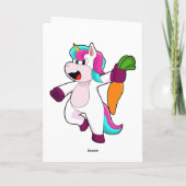 Unicorn with Carrot Kaart (Achterkant)