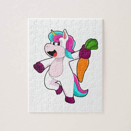 Unicorn with Carrot Legpuzzel (Verticaal)