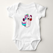 Unicorn with Heart Romper (Voorkant)
