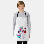 Unicorn with Heart Schort (Gedragen)