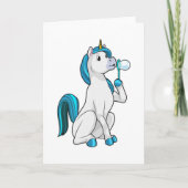 Unicorn with Soap bubbles Kaart (Voorkant)