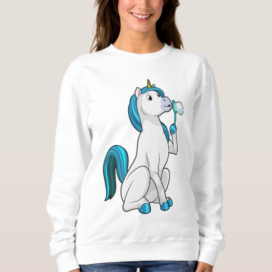 Unicorn with Soap bubbles Trui (Voorkant)