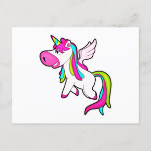 Unicorn with Wings Briefkaart