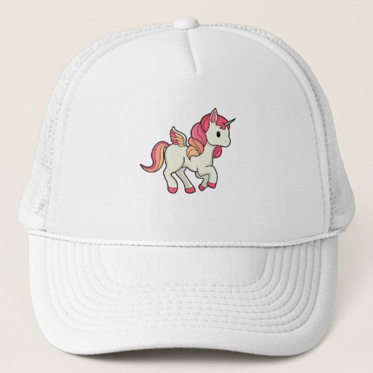 Unicorn with Wings Trucker Pet (Voorkant)