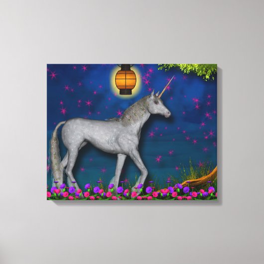 Unicorn Wrapped Canvas Afdruk (Voorkant)