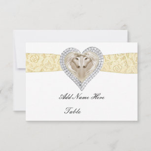 Unicorn Yellow Lace Table Kaart