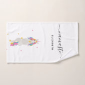 Unicorn yoga doet een leuke leuke naam voor de naa handdoek (Handdoek)