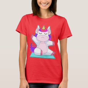 Unicorn Yoga Fitness Meditation T-shirt