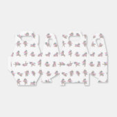 Unicorn Yoga Poses Patroonontwerp Bedankdoosjes (Uitgevouwen)