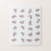 Unicorn Yoga Poses Patroonontwerp Legpuzzel (Verticaal)