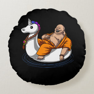 Unicorn Zen Yoga Rond Kussen