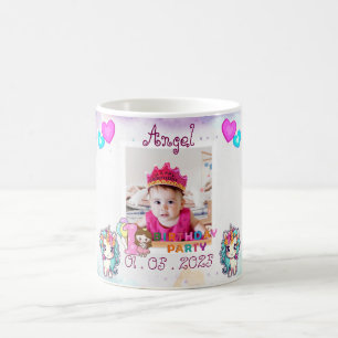 Unicorne - 1er anniversaire de fête Mug Souvenir