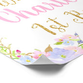 Unicorne 1er anniversaire Rainbow Welcome Poster (Coin)