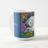 Unicorne ailée Cheval volant Imaginaire Mug (Devant gauche)