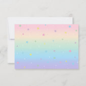 Unicorne Anniversaire Carte de remerciements (Dos)