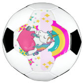 Unicorne arc-en-ciel avec étoiles (Tourné)