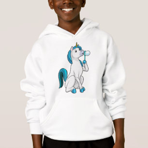 Unicorne avec bulles de savon
