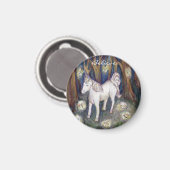 Unicorne avec Fairies Custom Refrigerator Magnets (Recto/Verso)