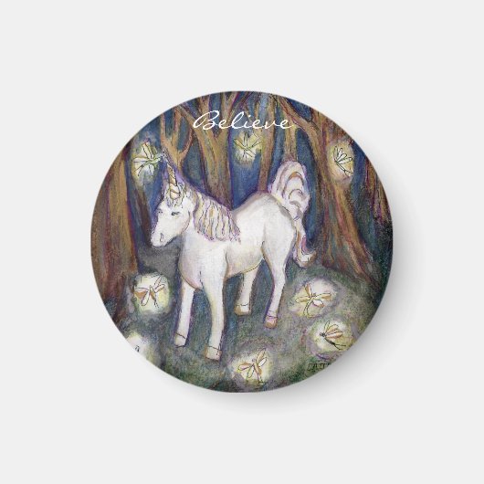 Unicorne avec Fairies Custom Refrigerator Magnets (Devant)